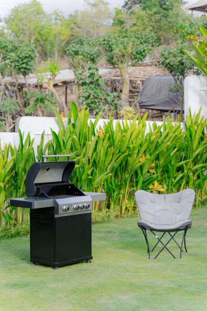 Garden with BBQ